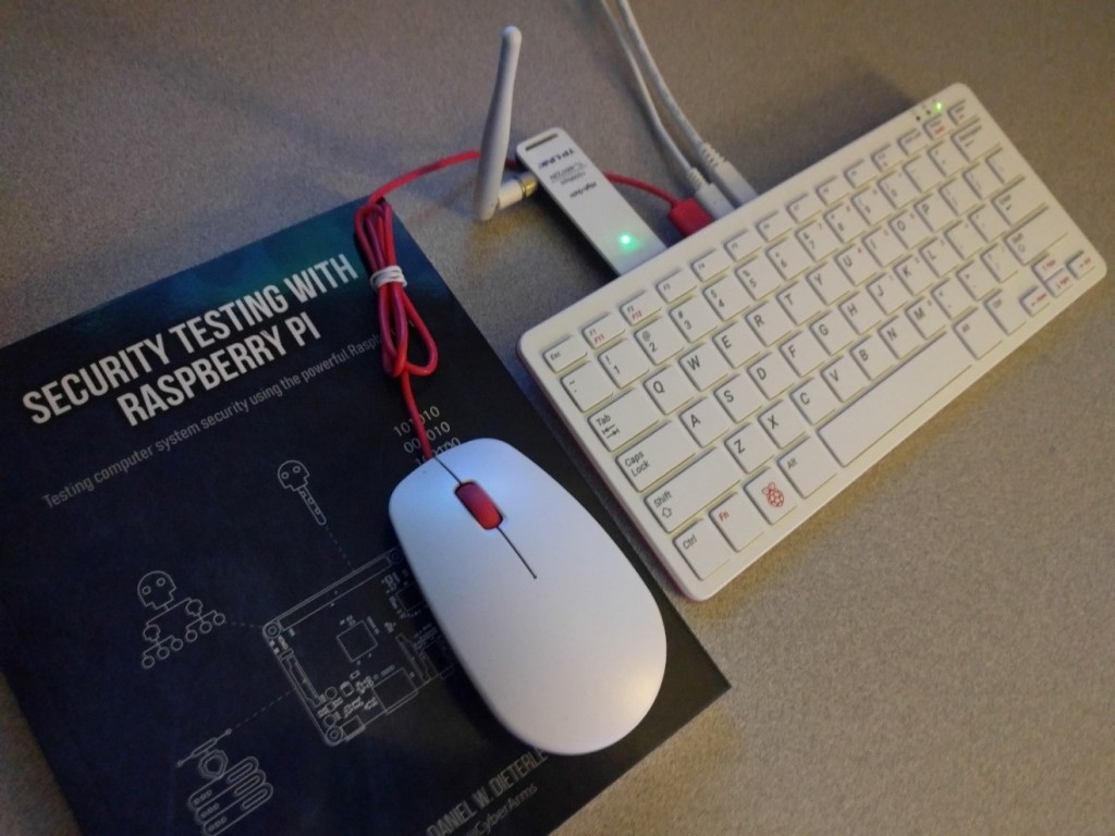 A Pi 400 Running Kali Linux