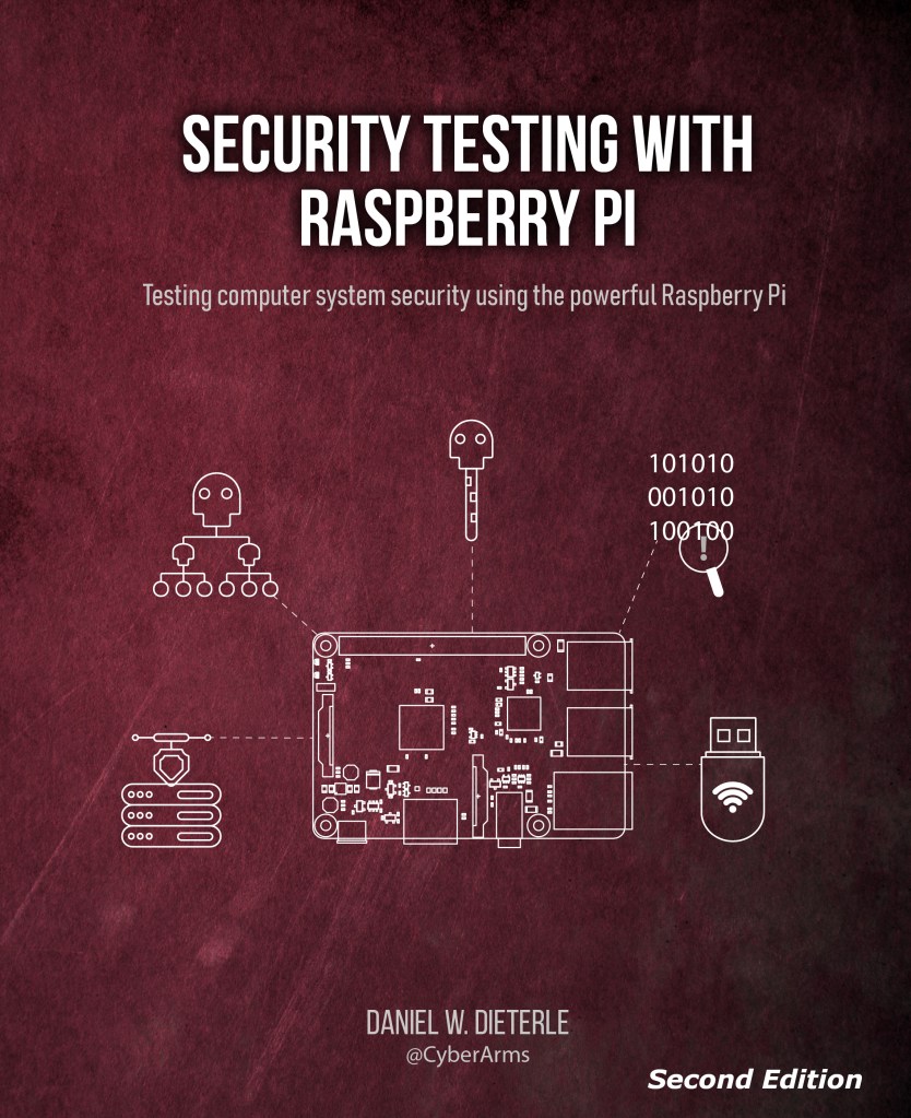 Book cover, "Security Testing with Raspberry Pi, 2nd Edition"